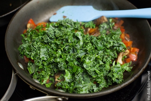 Gnocchi with Brown Butter Cream Sauce & Kale from thelittlekitchen.net