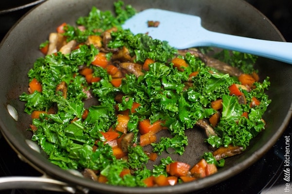 Gnocchi with Brown Butter Cream Sauce & Kale from thelittlekitchen.net