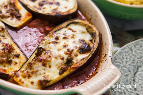 Stuffed Eggplant Recipe from thelittlekitchen.net
