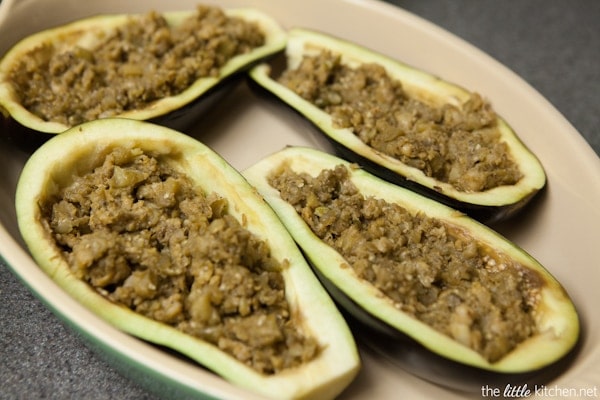 Stuffed Eggplant Recipe from thelittlekitchen.net