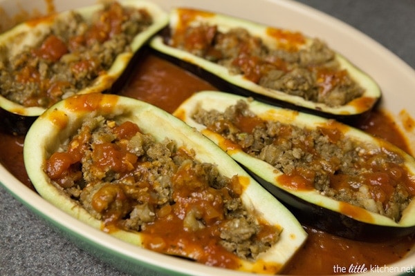 Stuffed Eggplant Recipe from thelittlekitchen.net