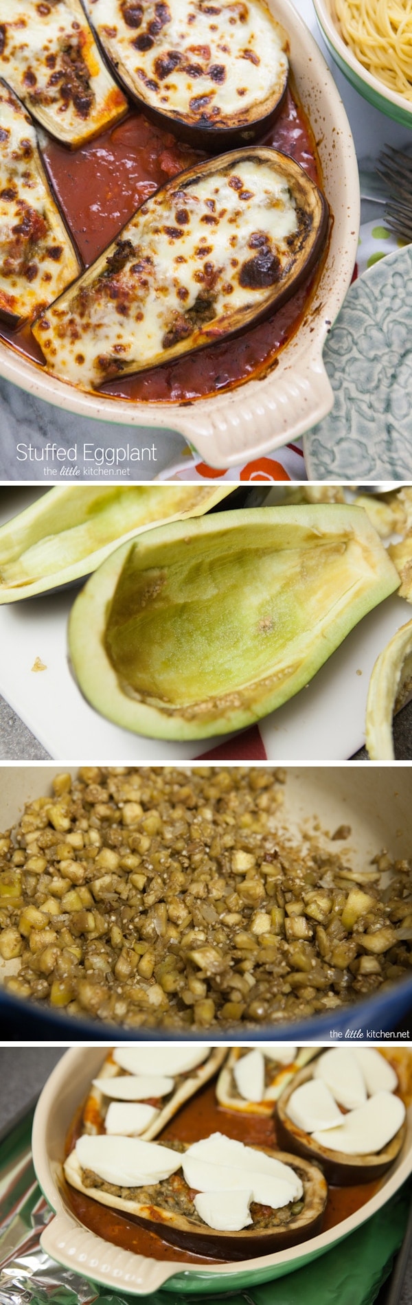 Stuffed Eggplant Recipe from thelittlekitchen.net