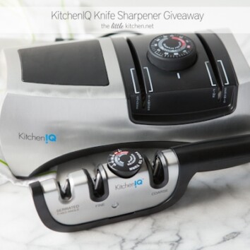 KitchenIQ Knife Sharpener Giveaway from thelittlekitchen.net