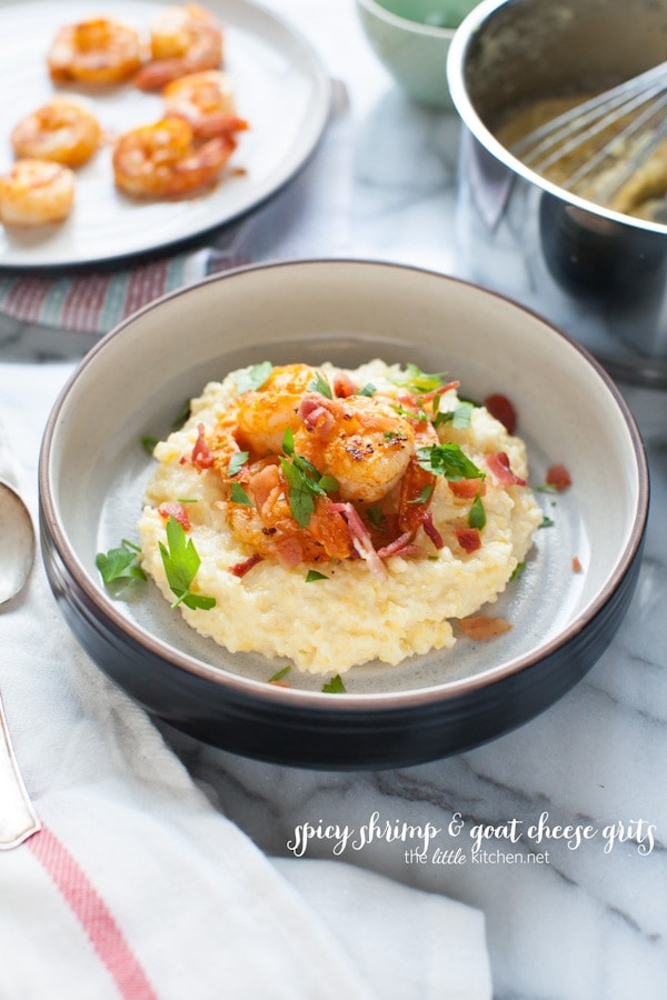 Spicy Shrimp and Grits from thelittlekitchen.net