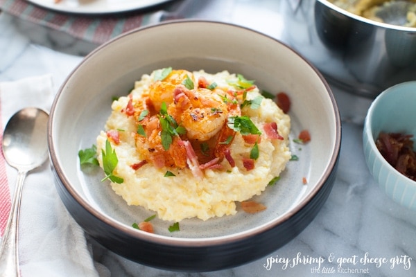 Spicy Shrimp and Grits from thelittlekitchen.net