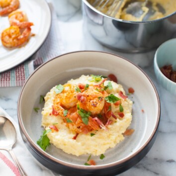 Spicy Shrimp and Grits from thelittlekitchen.net