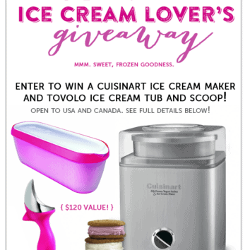 Ice Cream Lover's Giveaway from thelittlekitchen.net