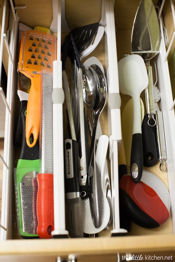 Kitchen Organizing Tip: In your gadget drawer, use drawer dividers and drawer organizers to keep every day items easy to find.