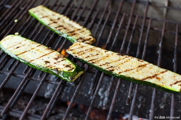 Grilled Zucchini Caprese Sandwich from thelittlekitchen.net