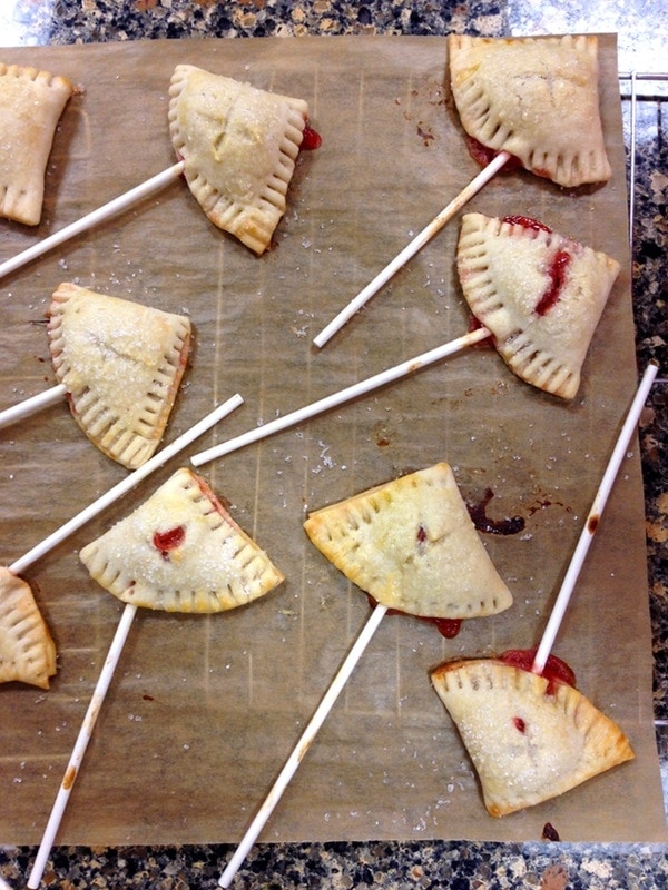 Rhubarb Pie Pops!