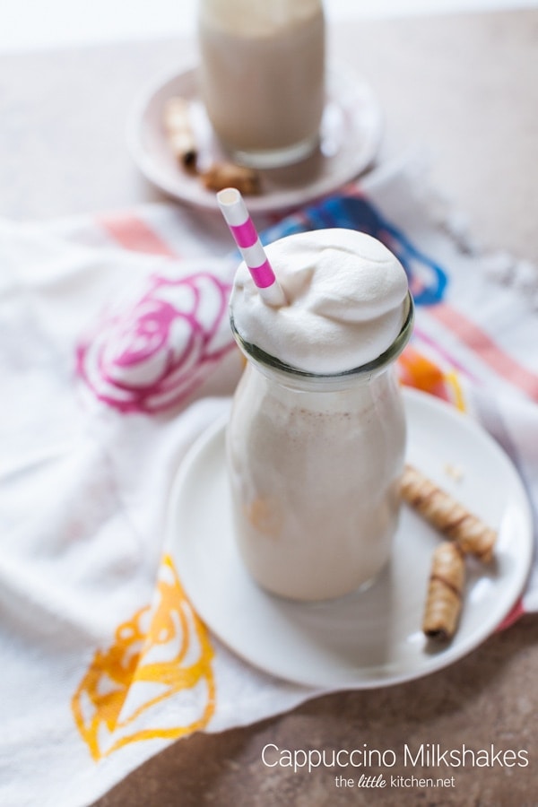 Cappuccino Milkshake from thelittlekitchen.net #MilkshakeWeek