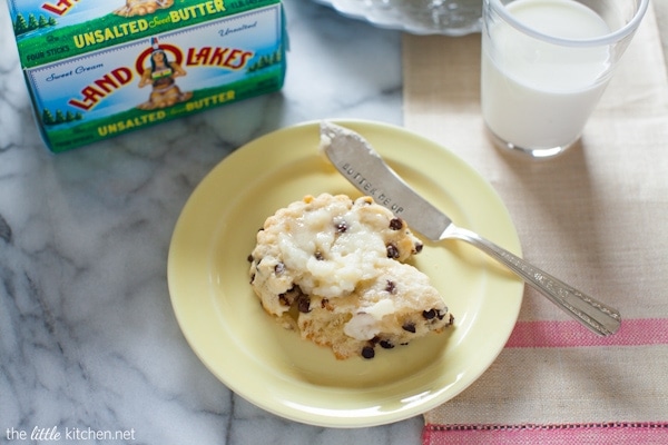 Chocolate Chip Scones from thelittlekitchen.net