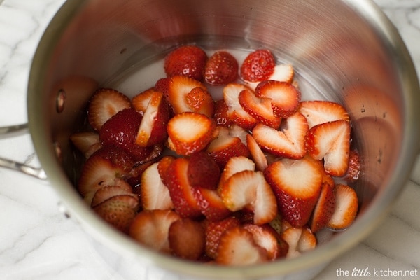 Fried Donut Holes with Strawberry Glaze