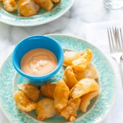 Beer Battered Vidalia Onion Petals from thelittlekitchen.net