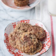 Nutella and Peanut Butter Swirled Chocolate Chip Cookies from thelittlekitchen.net