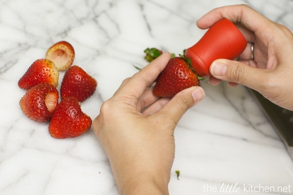 Strawberry Sangria Popsicles from thelittlekitchen.net