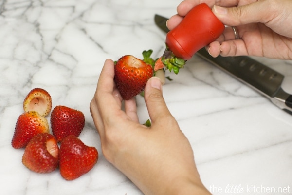 Strawberry Sangria Popsicles from thelittlekitchen.net