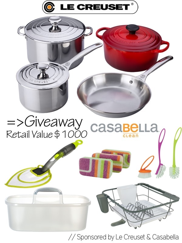 Le Creuset & Casabella Giveaway worth $1000