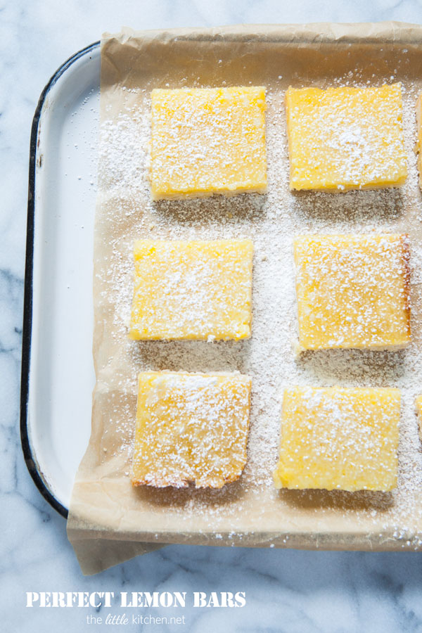 Perfect Lemon Bars from thelittlekitchen.net