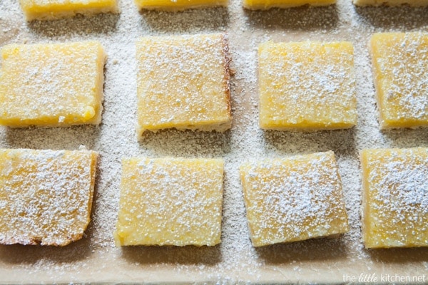 Perfect Lemon Bars from thelittlekitchen.net