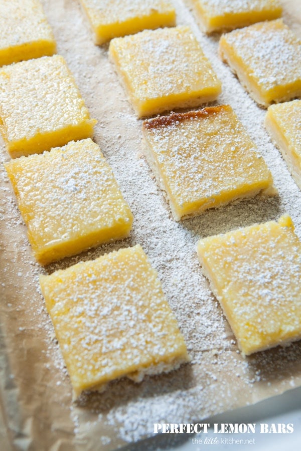 Perfect Lemon Bars from thelittlekitchen.net