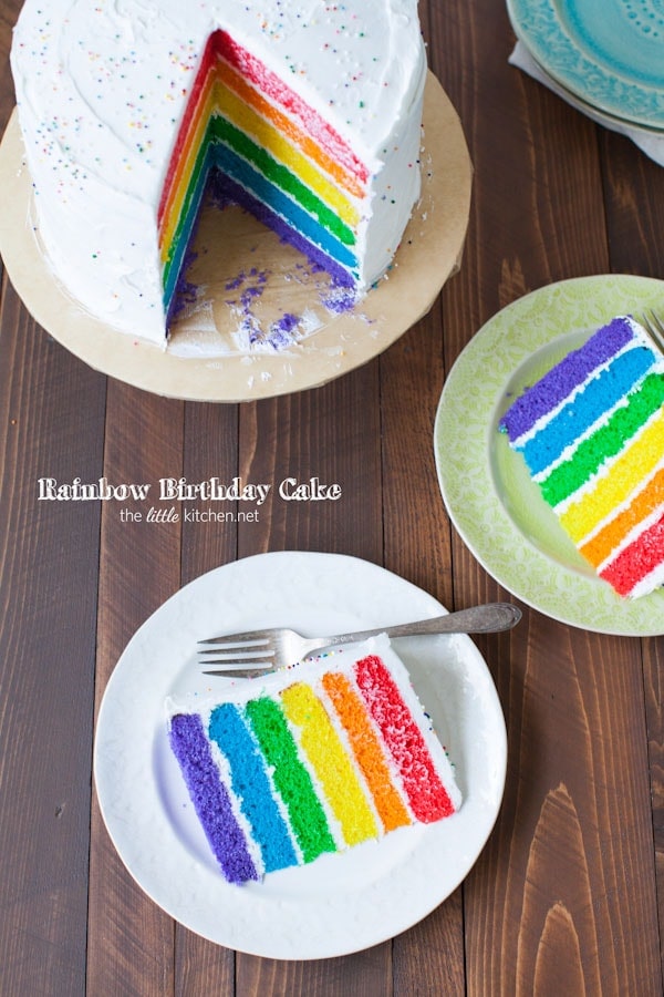 how to make a rainbow shaped cake