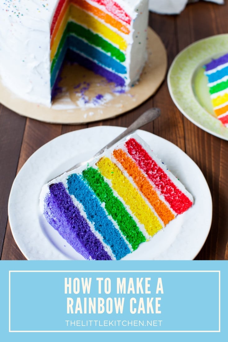 Rainbow Cake from thelittlekitchen.net