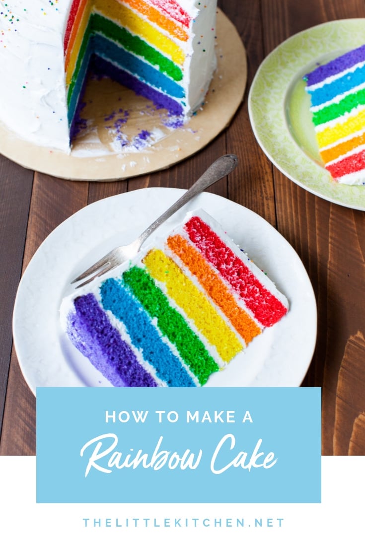 Rainbow Cake from thelittlekitchen.net