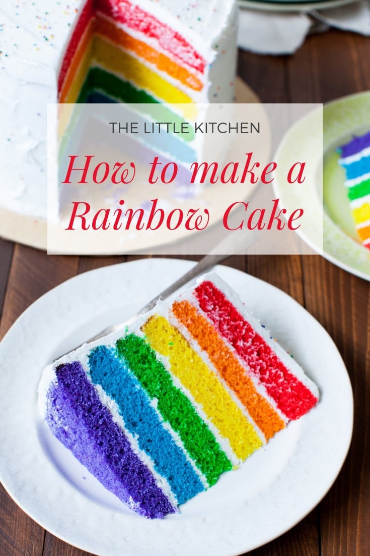 Rainbow Cake from thelittlekitchen.net