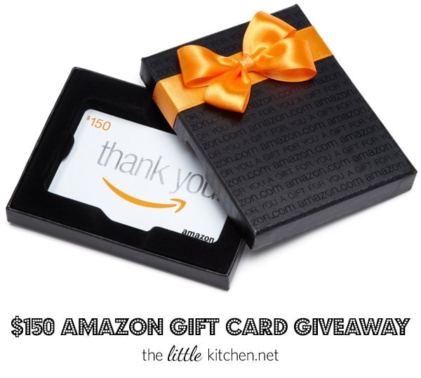 $150 Amazon Gift Card Giveaway from thelittlekitchen.net