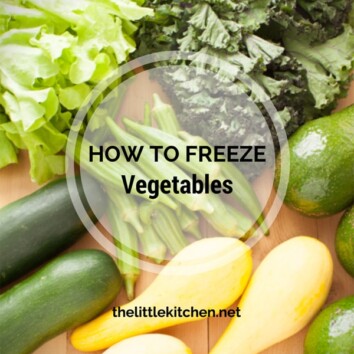 How to Freeze Vegetables from thelittlekitchen.net