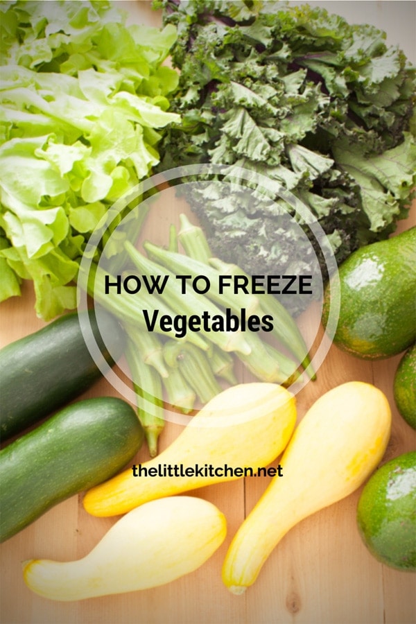 How to Freeze Vegetables from thelittlekitchen.net