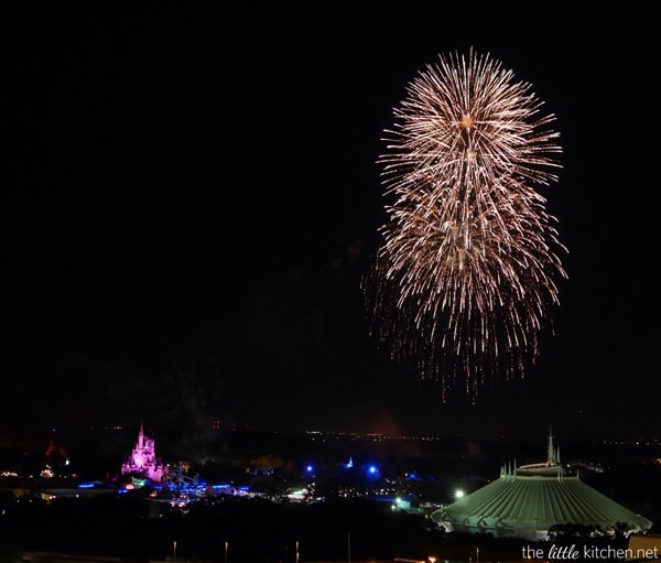 View of the Fireworks from California Grill