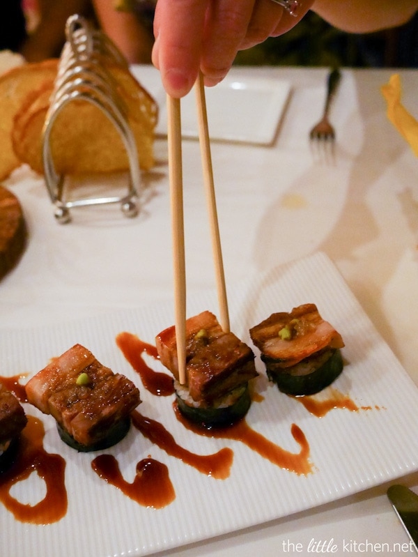 Pork Belly Nigiri from California Grill