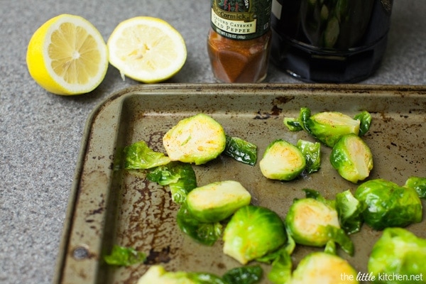 Cayenne-Roasted Brussels Sprouts from thelittlekitchen.net