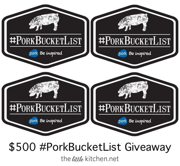 #PorkBucketList $500 Gift Card Giveaway