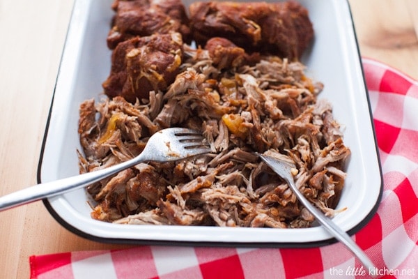 Slow Cooker BBQ Pulled Pork from thelittlekitchen.net