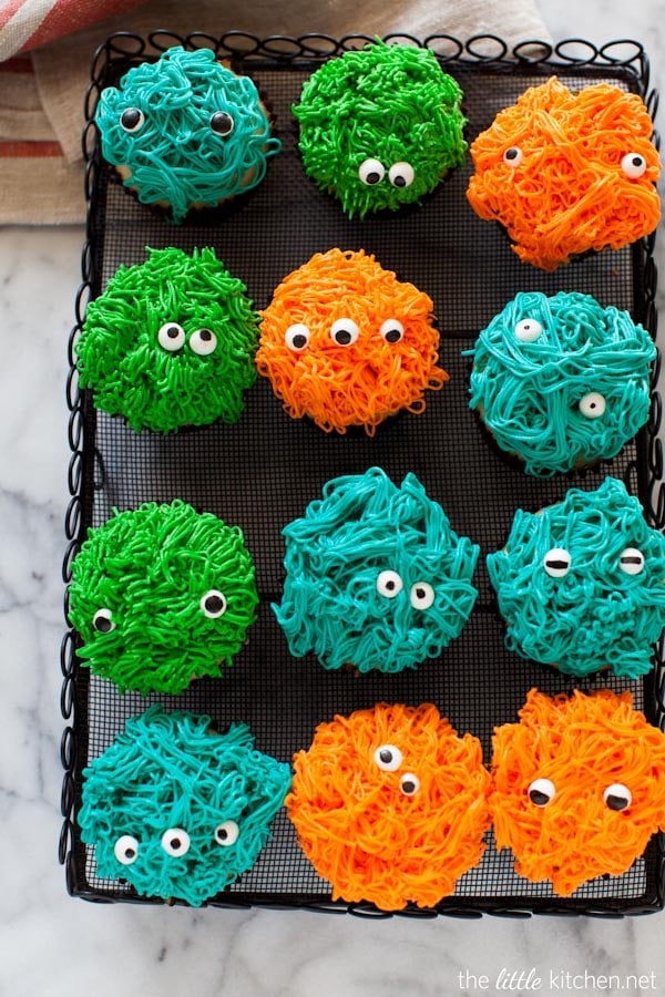 Monster Cupcakes from thelittlekitchen.net