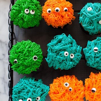 Monster Cupcakes from thelittlekitchen.net