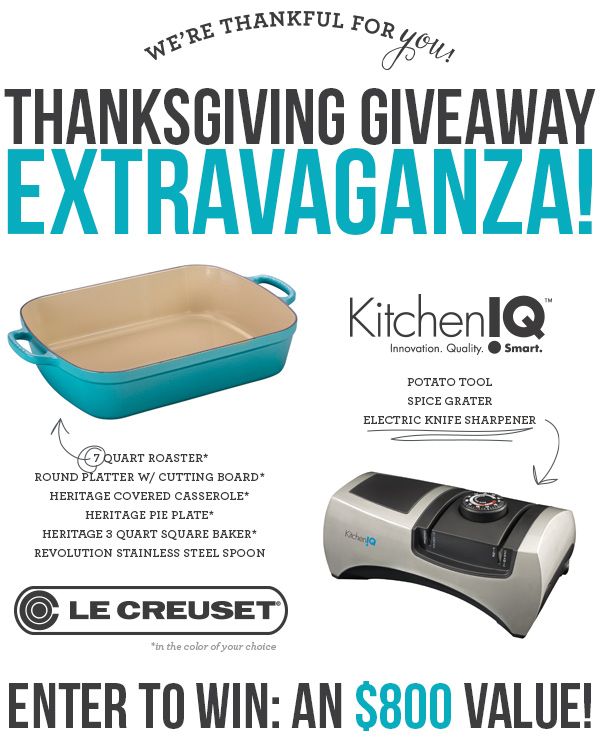 Le Creuset & KitchenIQ Reader Appreciation Thanksgiving Giveaway