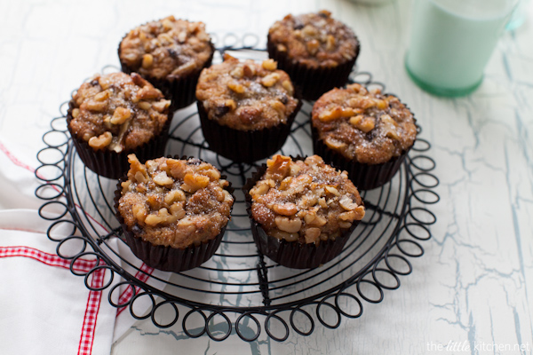 Chocolate Chip Banana Nut Muffins from thelittlekitchen.net