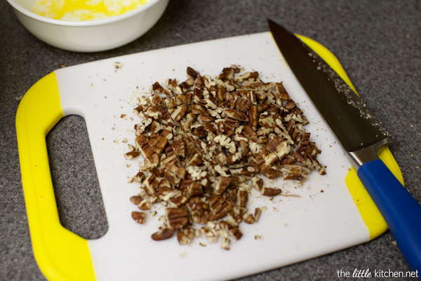 Chocolate Chip Pecan Pie Bars from thelittlekitchen.net