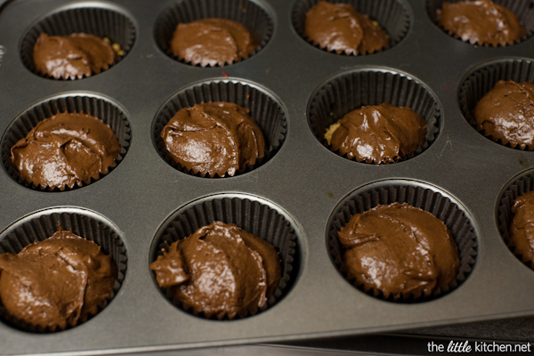 Chocolate Pumpkin S'mores Cupcakes from thelittlekitchen.net