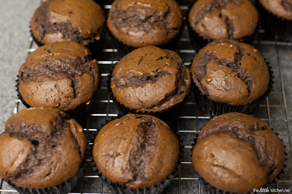 Chocolate Pumpkin S'mores Cupcakes from thelittlekitchen.net