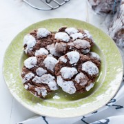 Nutella Cream Cheese Crinkle Cookies from thelittlekitchen.net