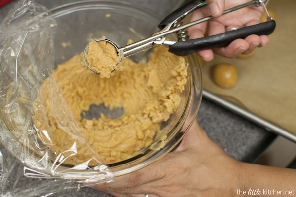 White Chocolate Cookie Butter Truffles from thelittlekitchen.net