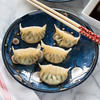 Shrimp & Chive Dumplings from thelittlekitchen.net