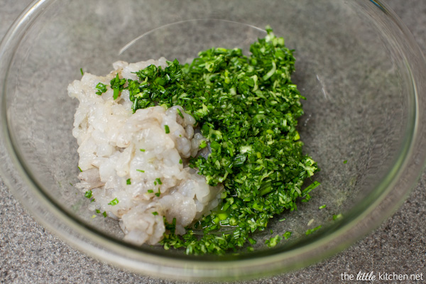 Shrimp & Chive Dumplings from thelittlekitchen.net