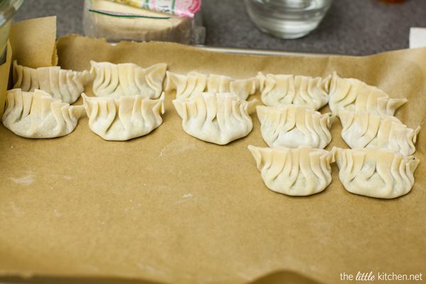 Shrimp & Chive Dumplings from thelittlekitchen.net