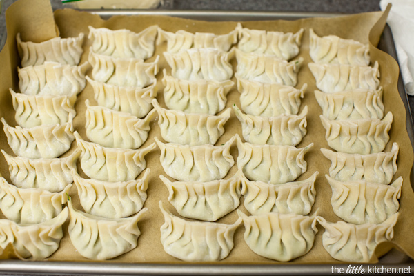 Shrimp & Chive Dumplings from thelittlekitchen.net